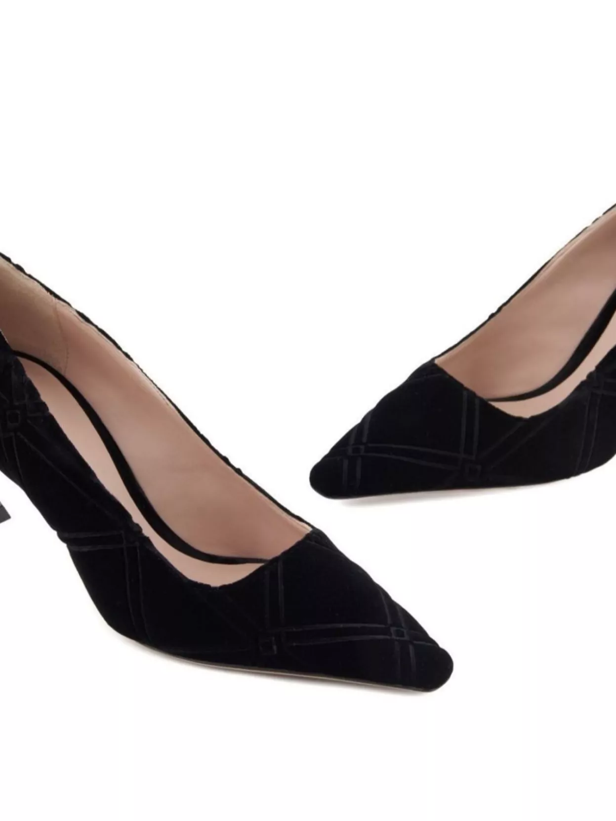 Emporio Armani Stylish Pumps With Curved Heel And Pattern In Black