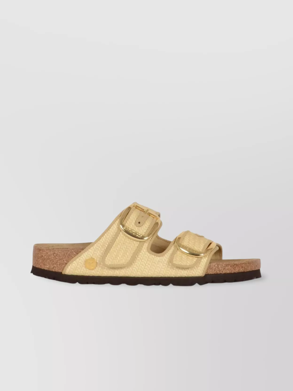Birkenstock Sandals Buckle Flat Sole Textured Design