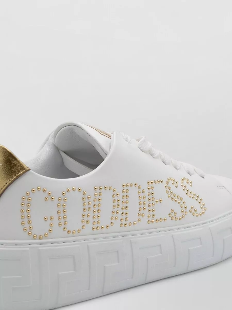 Versace Leather Low-Top Sneakers