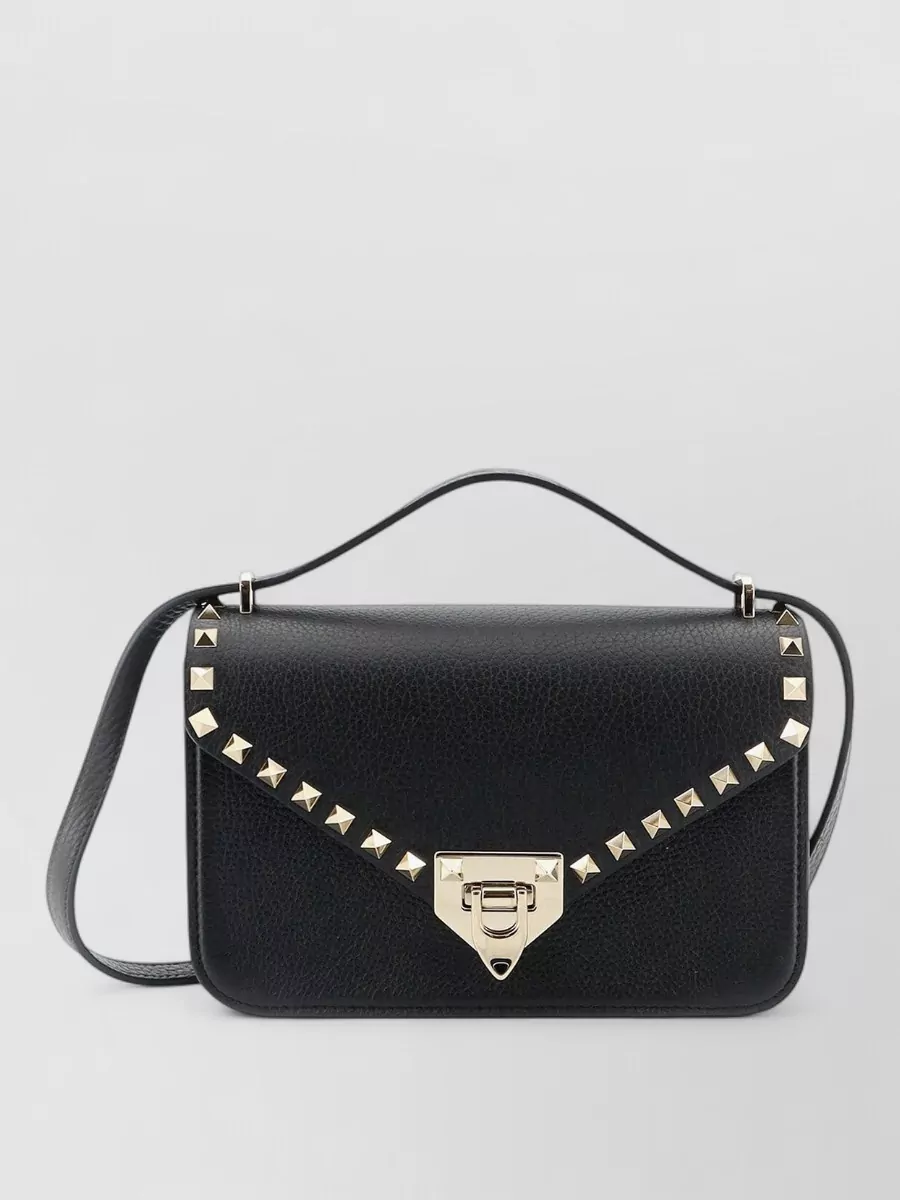 Valentino Garavani Rockstud Spike Small Leather Clutch Bag