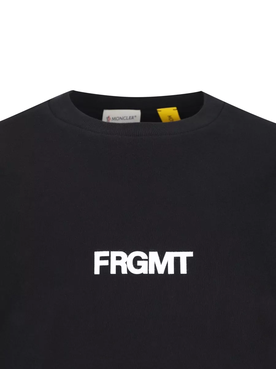 Moncler Cotton Logo Print Sweatshirt