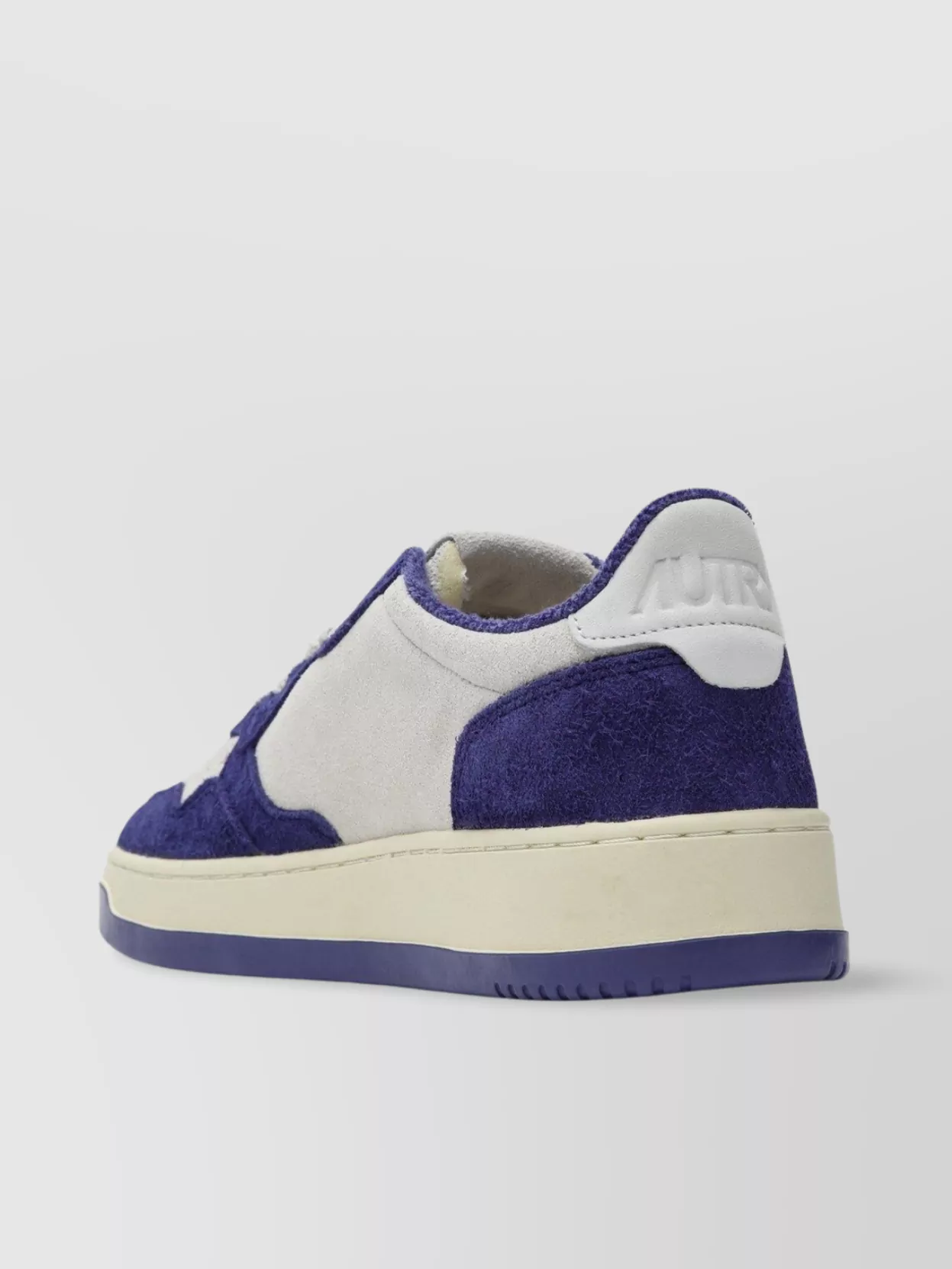 Autry Lily Suede Medalist Sneakers With Perforated Toe Box In White