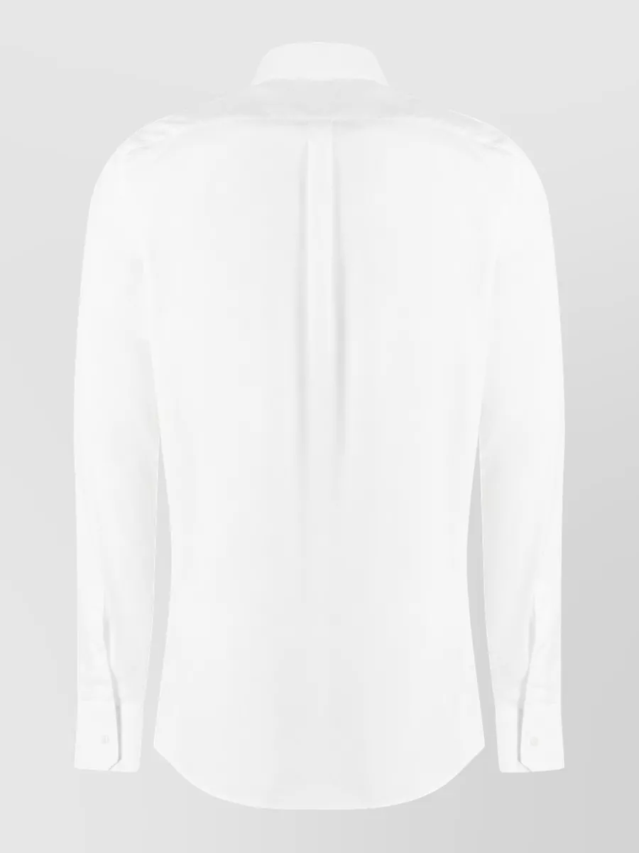 Dolce&Gabbana Ribbed Trim Cotton Shirt