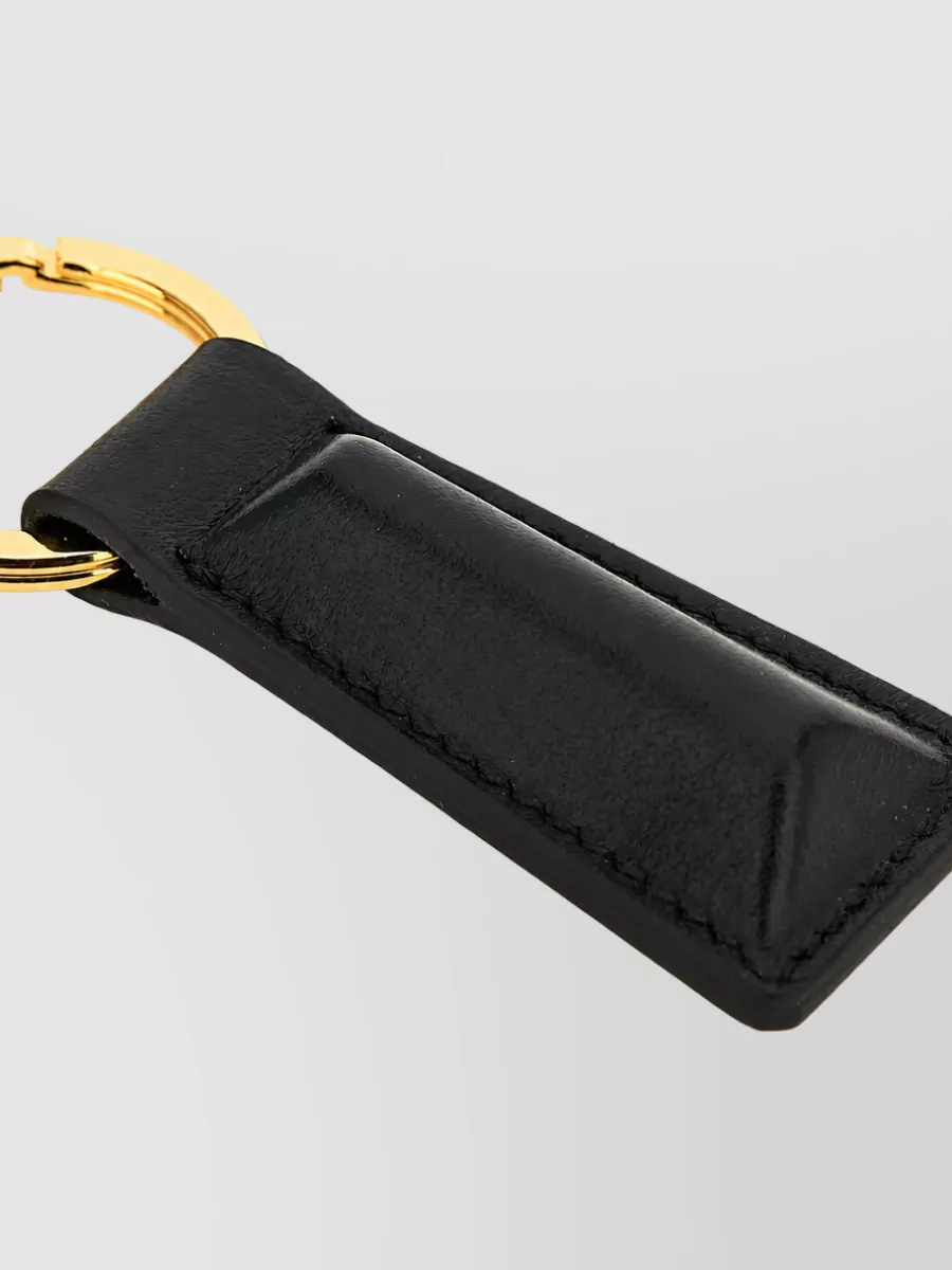 Jil Sander Leather Linea Keyring