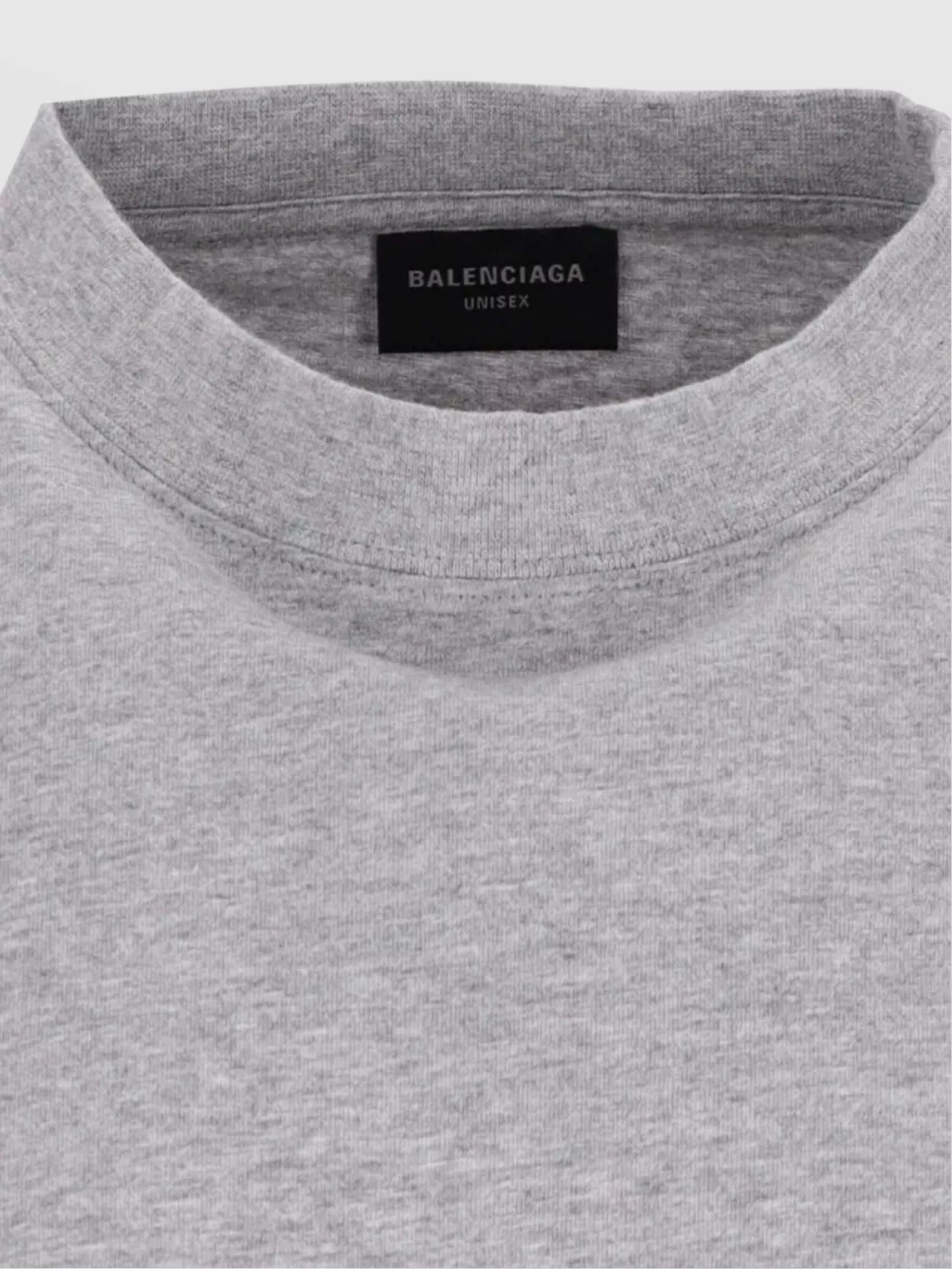 Balenciaga Crew Neck Patch Detail Unisex Design
