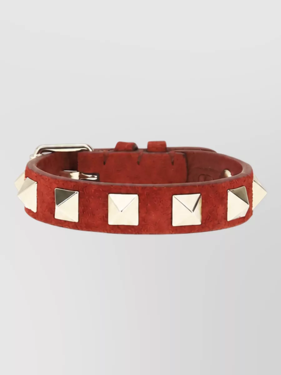 Valentino Garavani leather rockstud bracelet