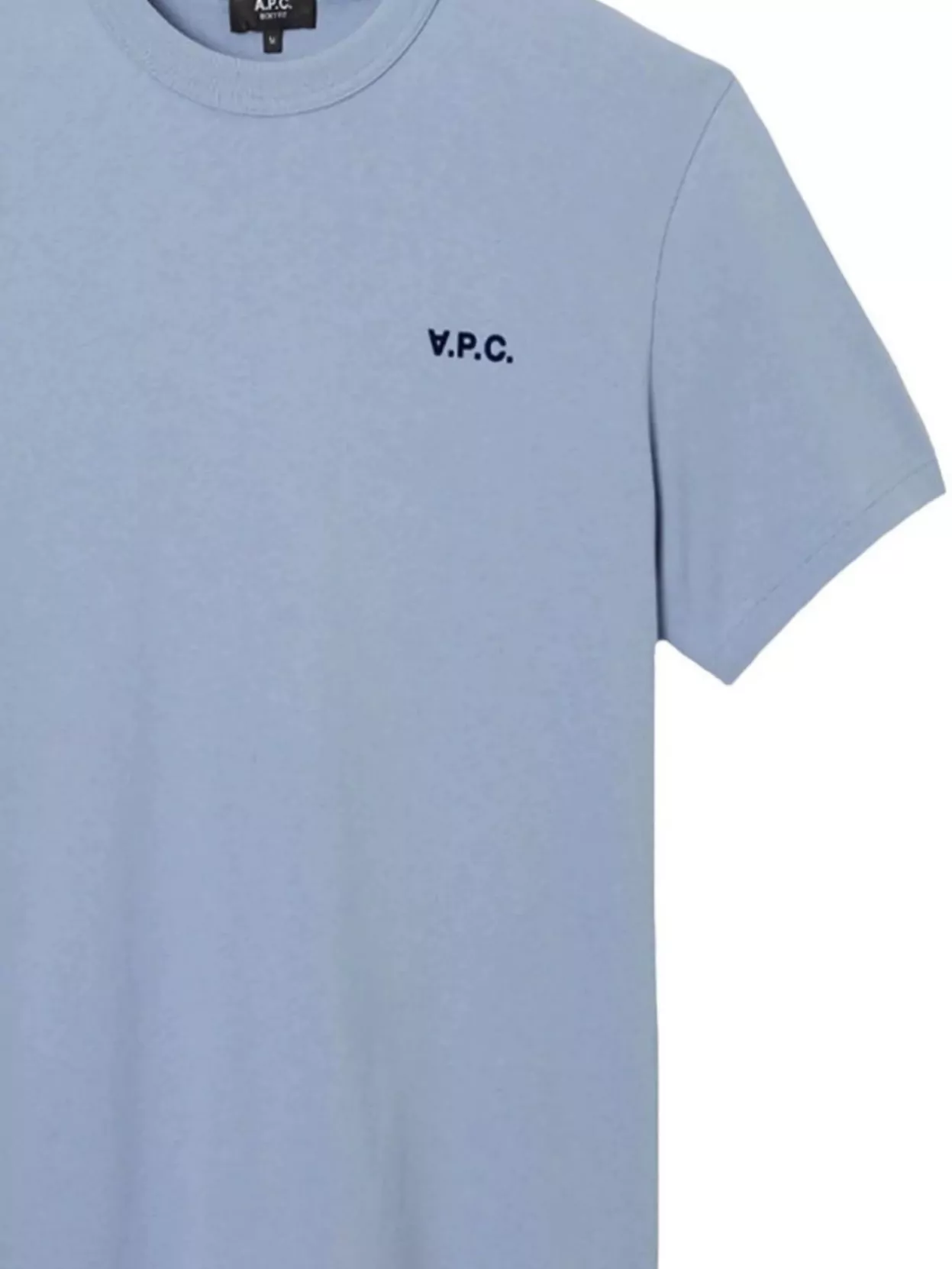 A.p.c. Crew Neck T-Shirt With Short Sleeves And Straight Hem