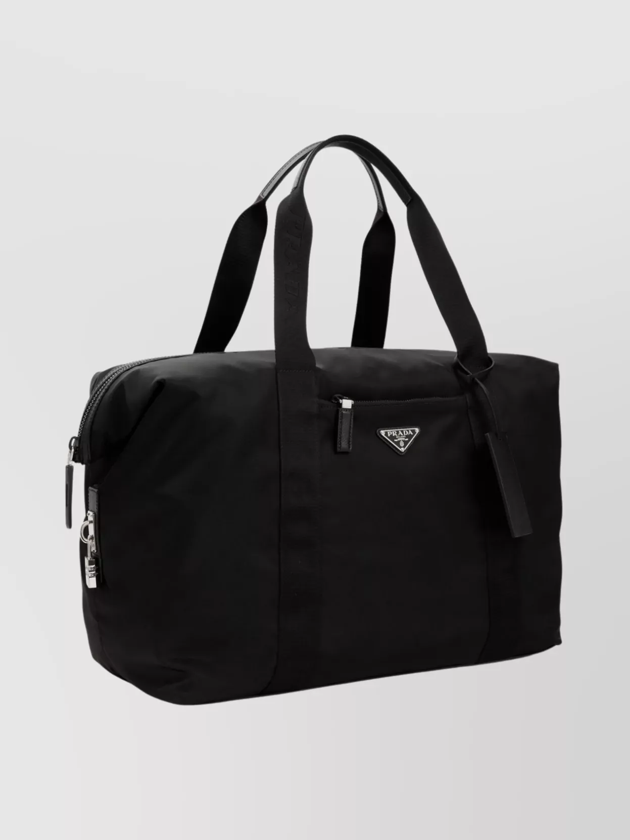 Prada Nylon Travel Bag Leather Inserts