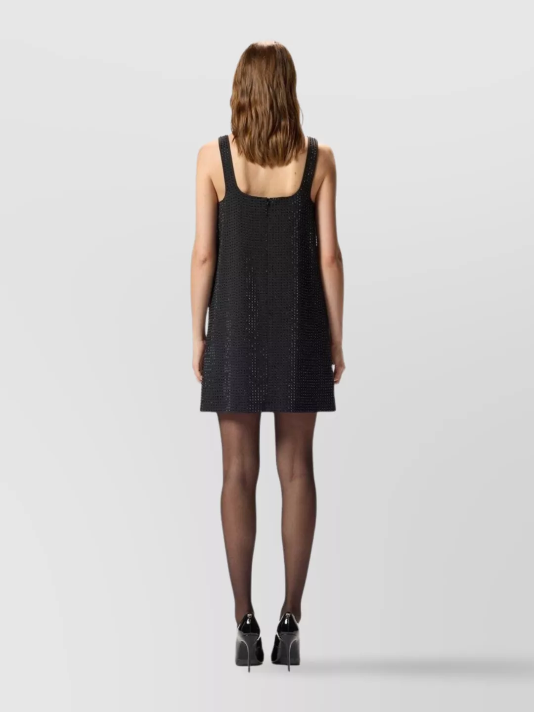 Pinko Sleeveless Mini Dress Stud Embellishments