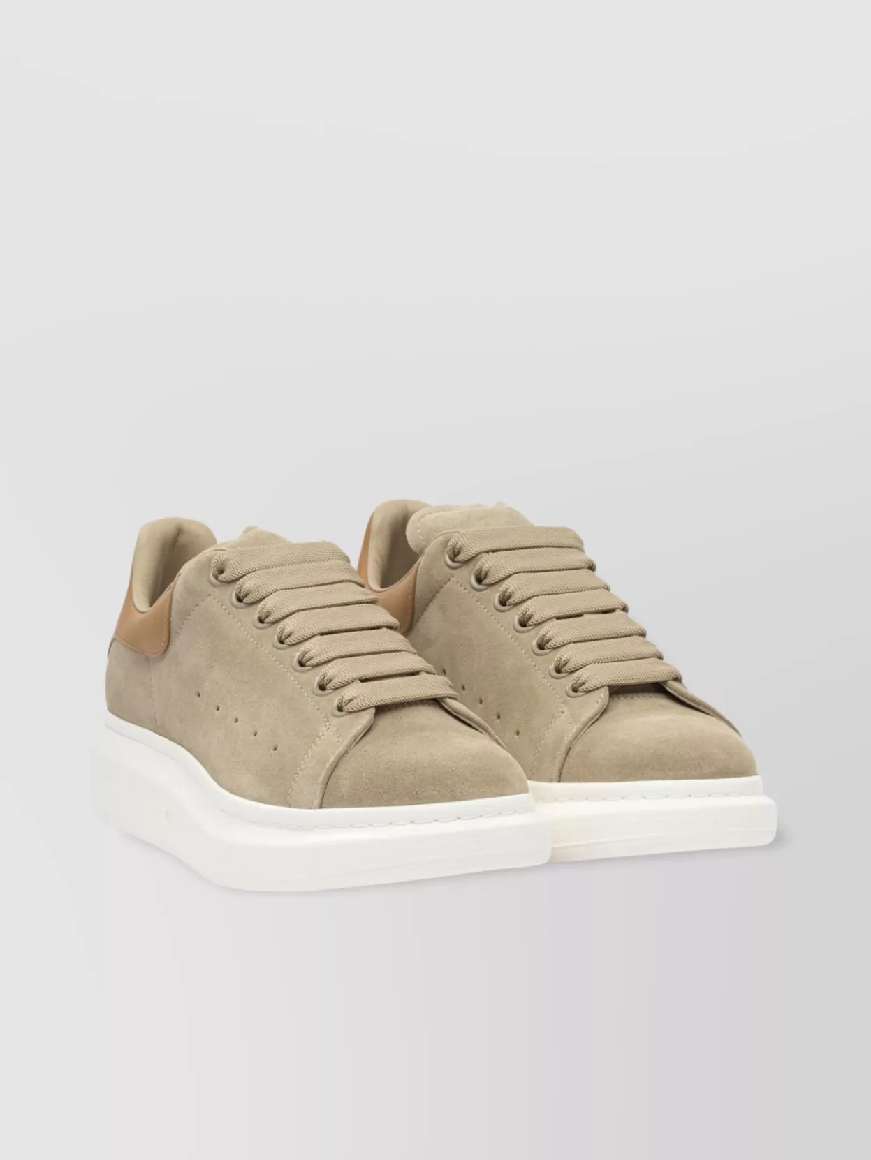 Alexander Mcqueen Suede Upper And Thick Rubber Sole Sneaker