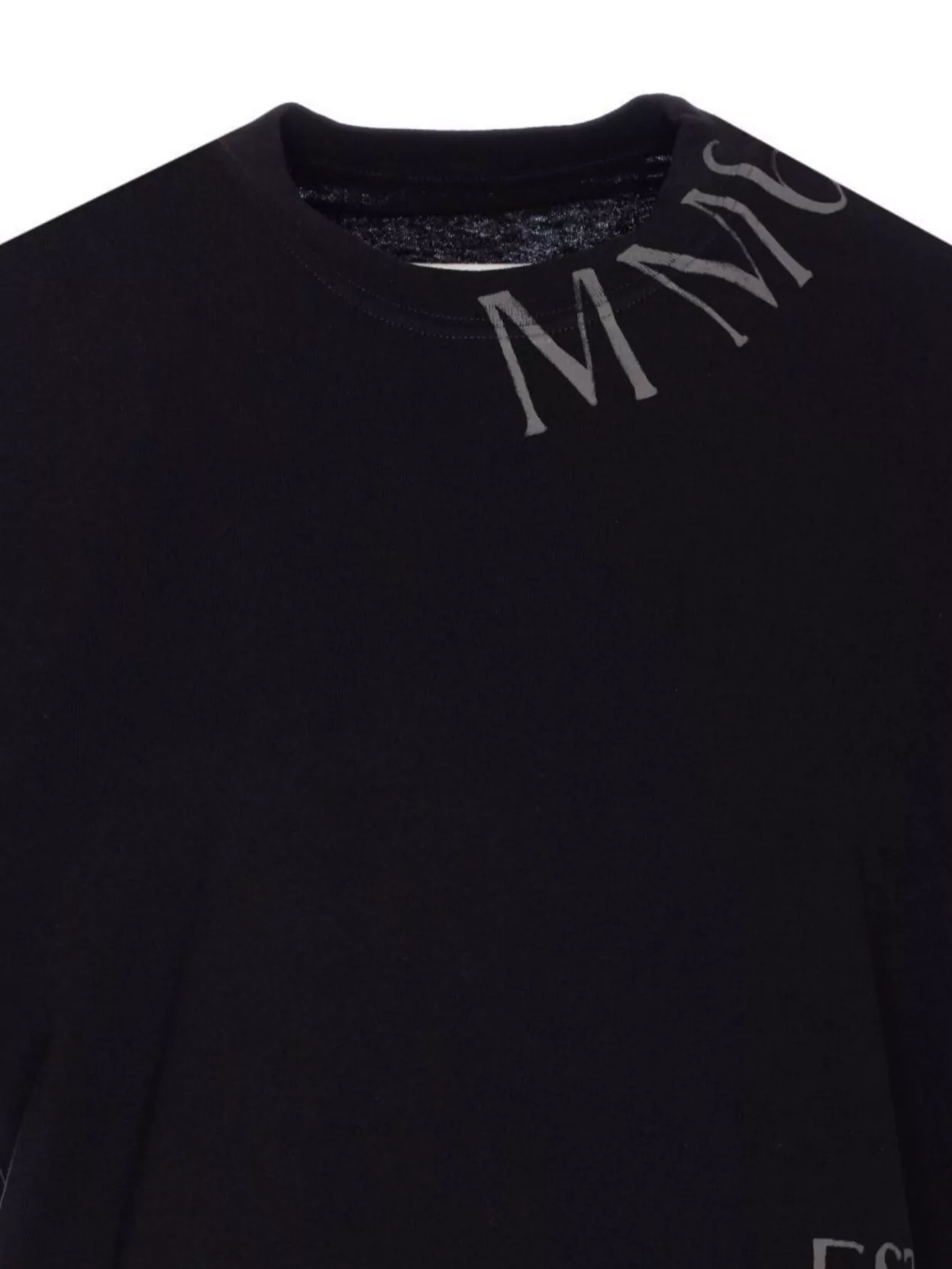 Mm6 Maison Margiela Crewneck Mini Dress Graphic Print