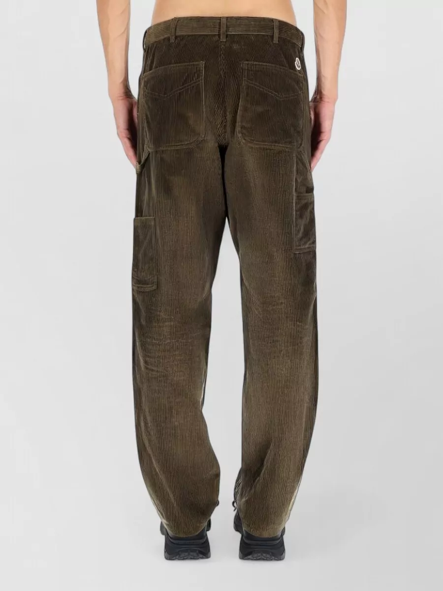 Moncler Ribbed Loose-Fit Trousers