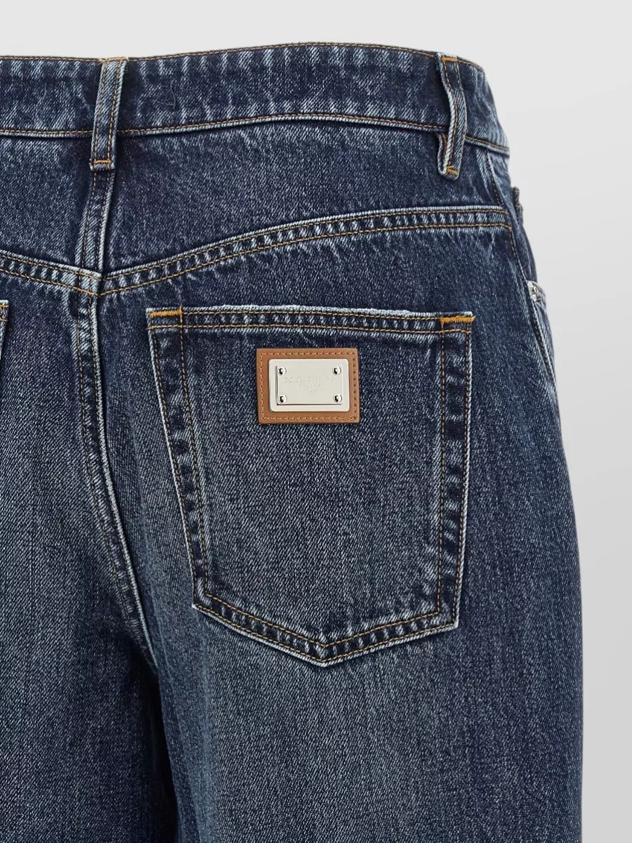 Dolce&Gabbana High-Rise Wide-Leg Denim Jeans