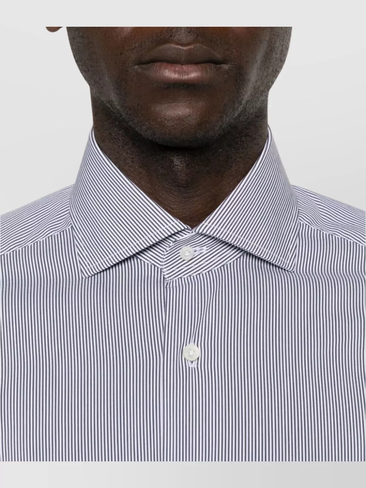 Barba Long Sleeve Shirt Curved Hem Design