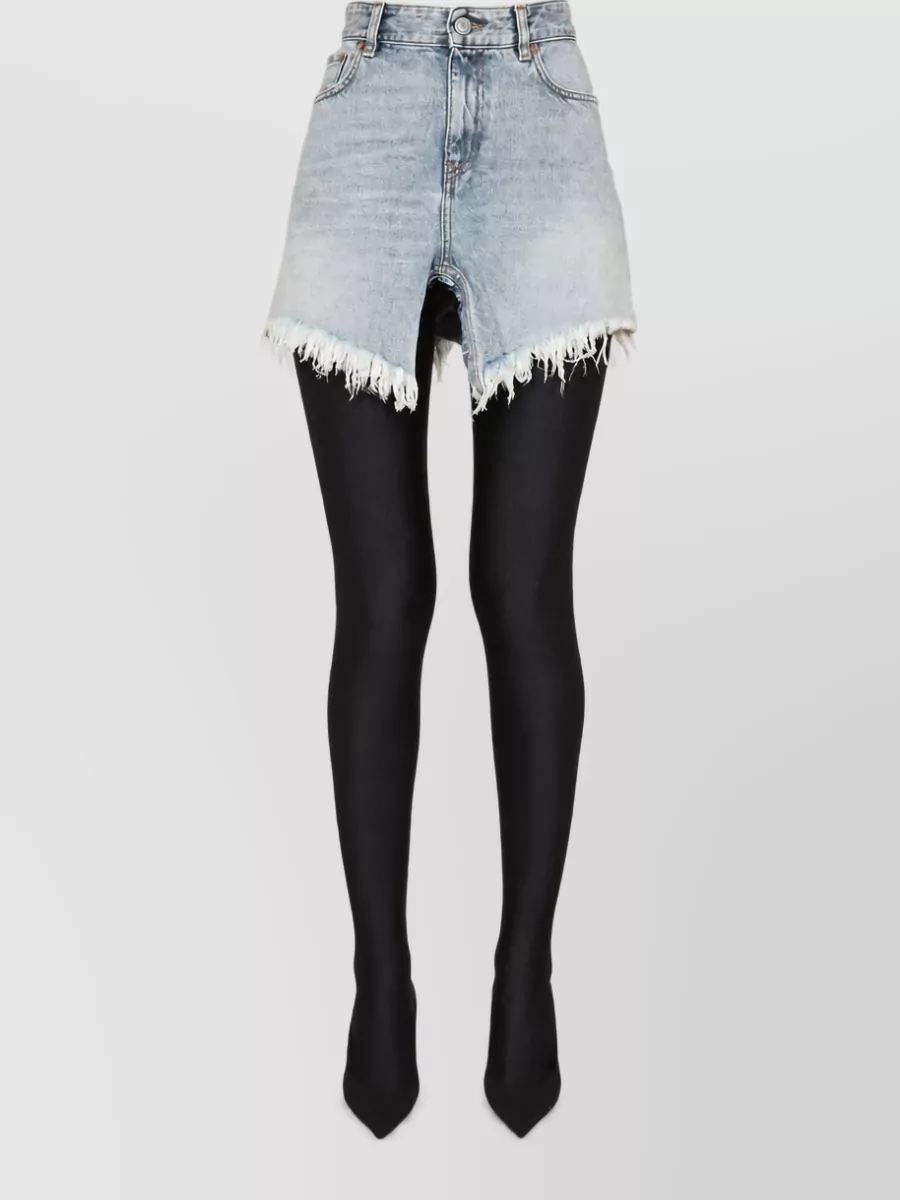 Balenciaga Cotton High-Rise Mini Skirt