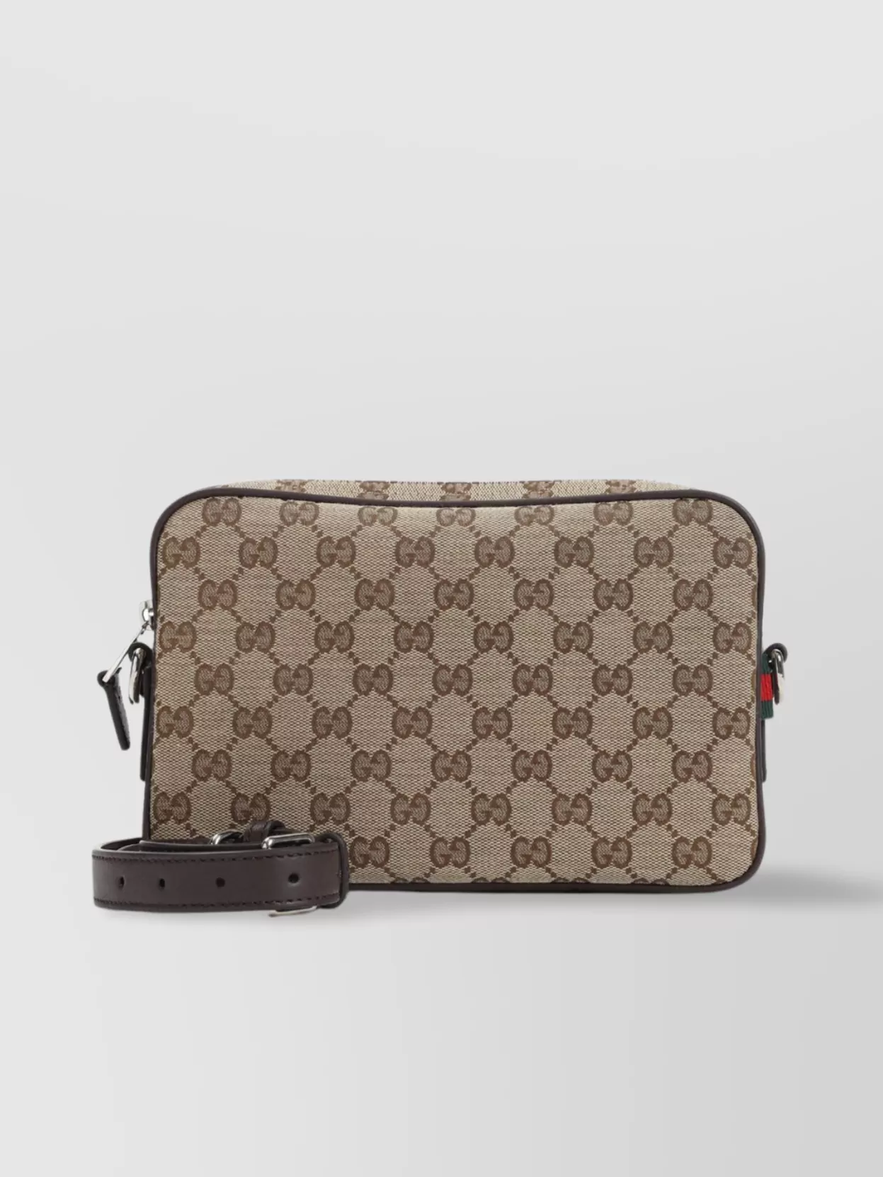 Gucci Polyester Shoulder Bag Leather Piping