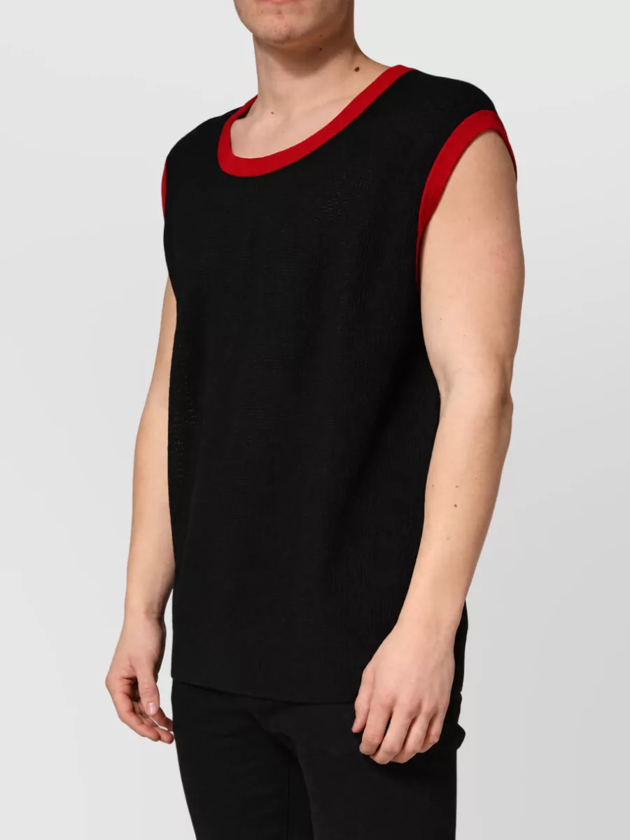 Dolce&Gabbana Sleeveless Crew Neck Knit Vest