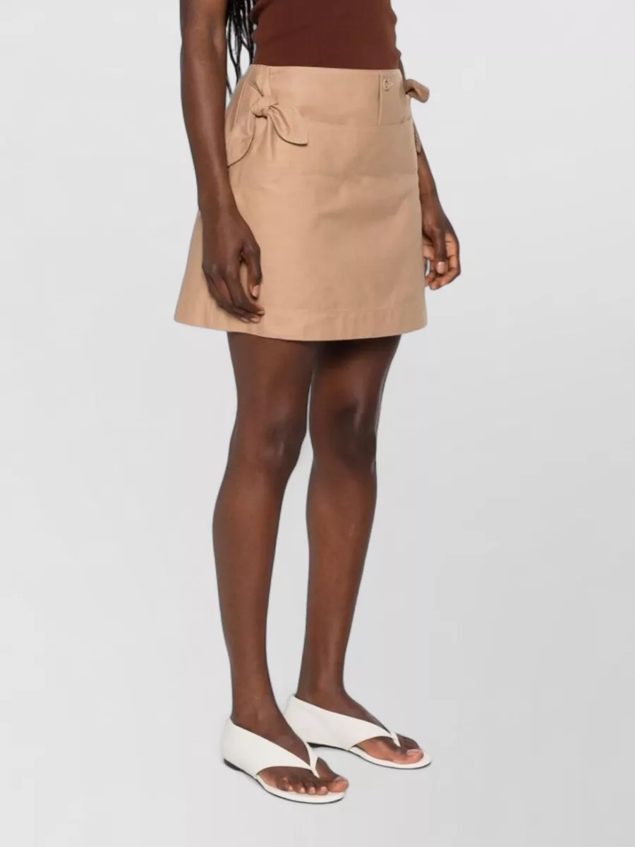 Moschino Cotton A-Line Mini Shorts