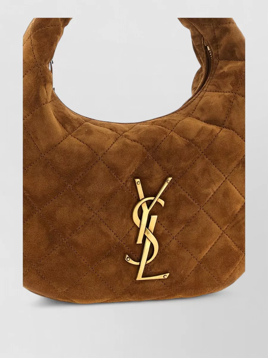 Saint Laurent Icarino Suede Shoulder Bag