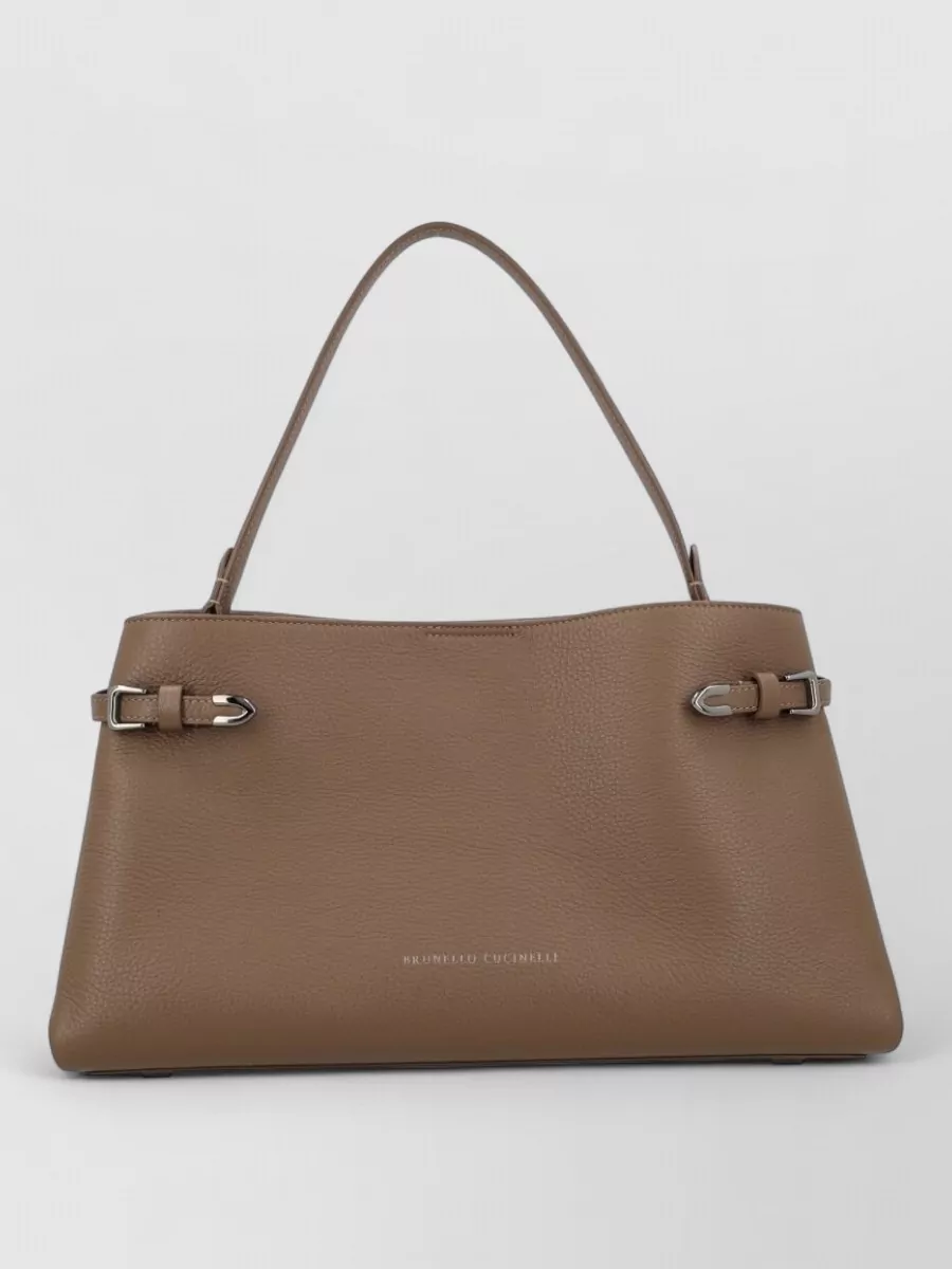 Brunello Cucinelli leather shoulder bag