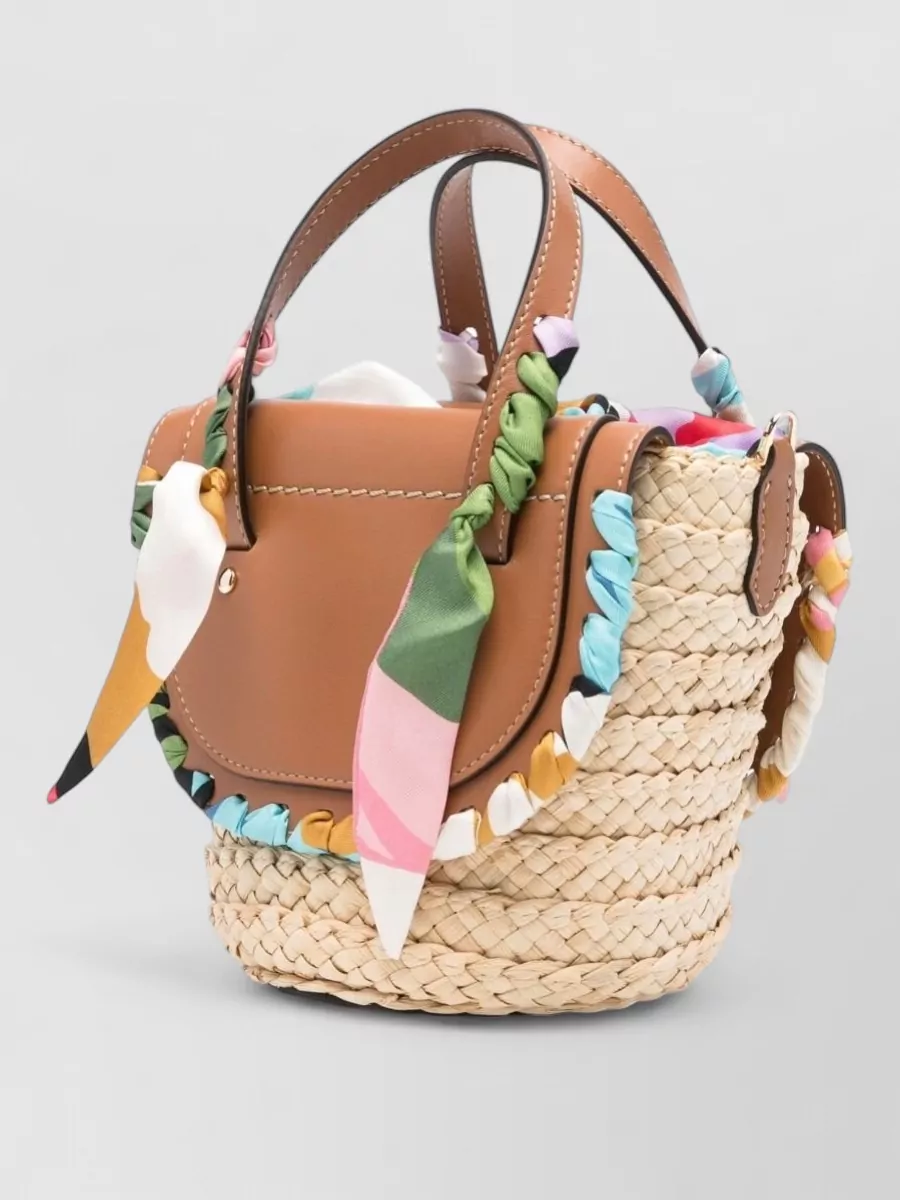 Cuba Lab Straw Bucket Bag