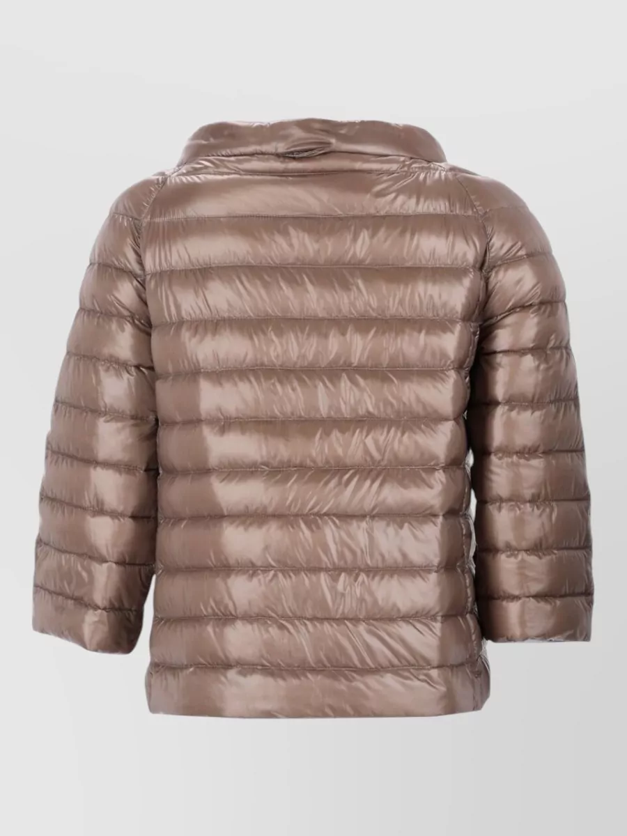 Herno Lightweight Jacket Three Quarter Sleeve Quilting