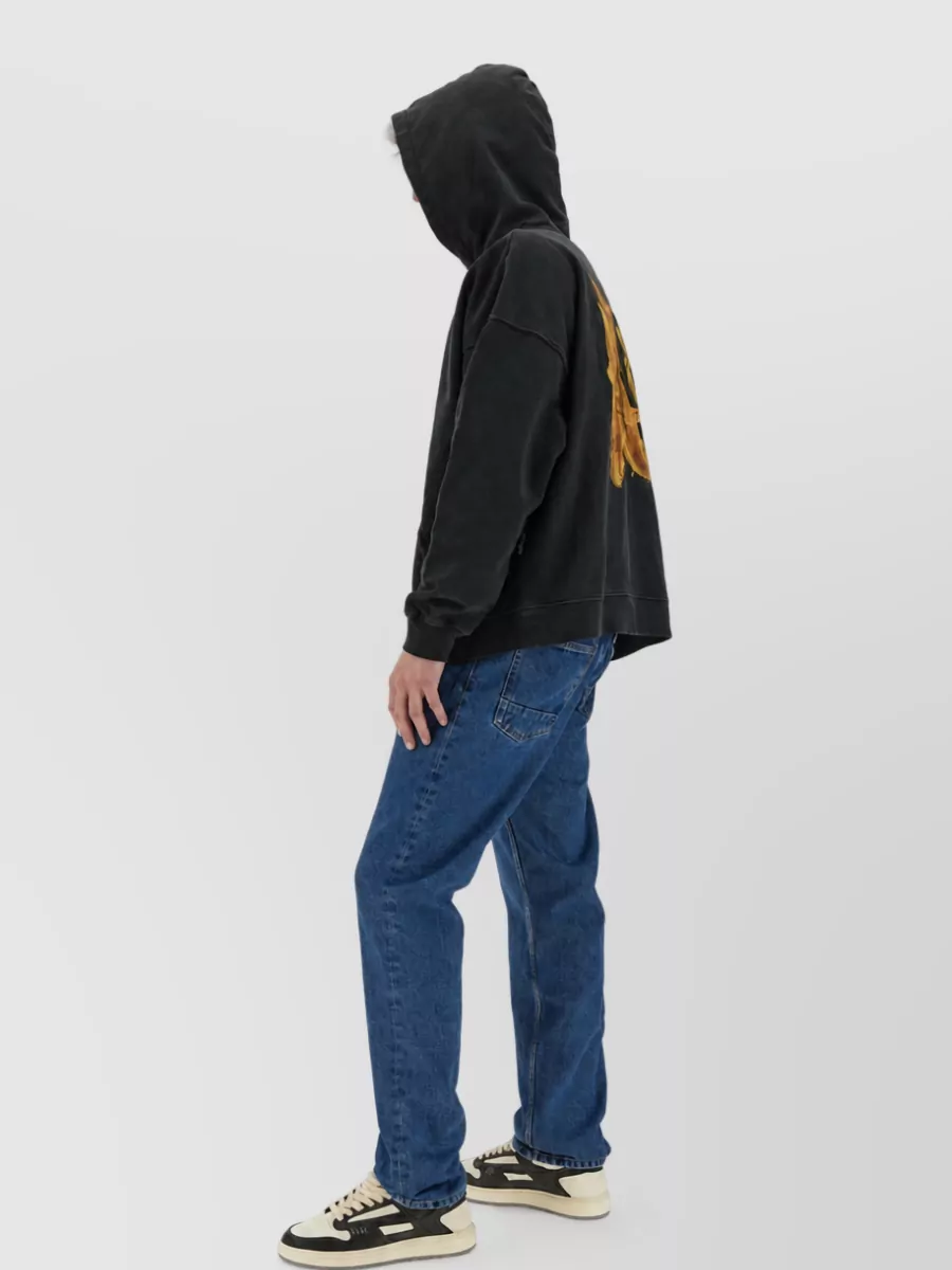 Palm Angels Burning Monogram Print Sweatshirt
