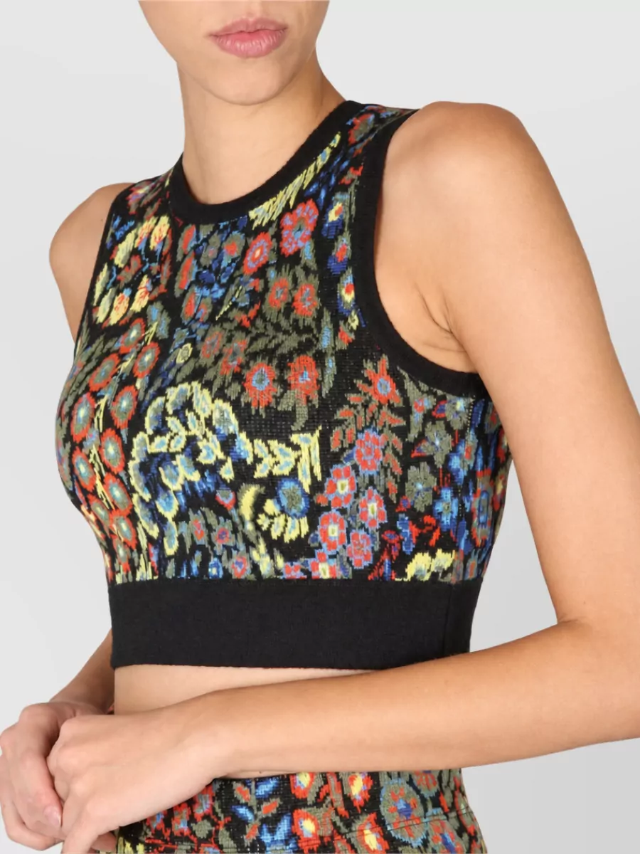 Etro Jacquard Wool-Blend Top