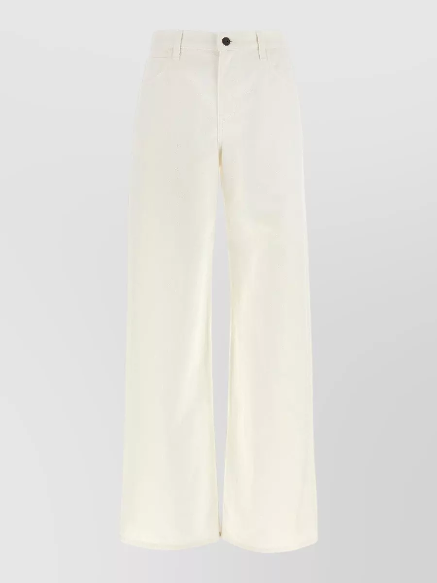 The Row denim low-rise wide-leg trousers