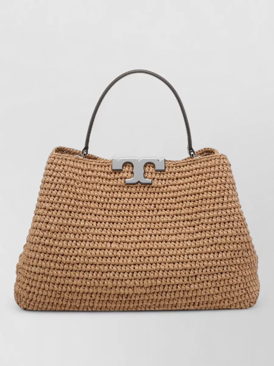 Tory Burch Eleanor raffia tote bag