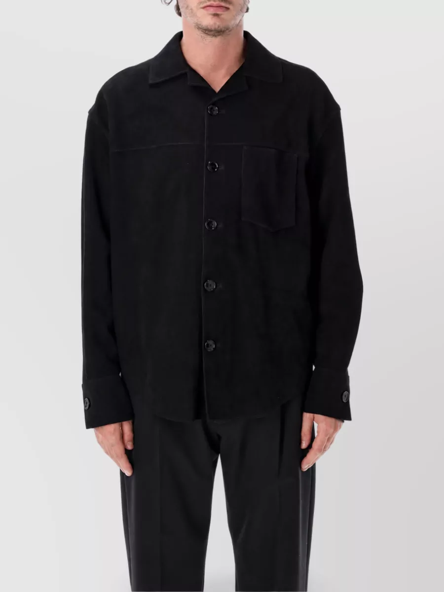 Ami Paris leather overshirt