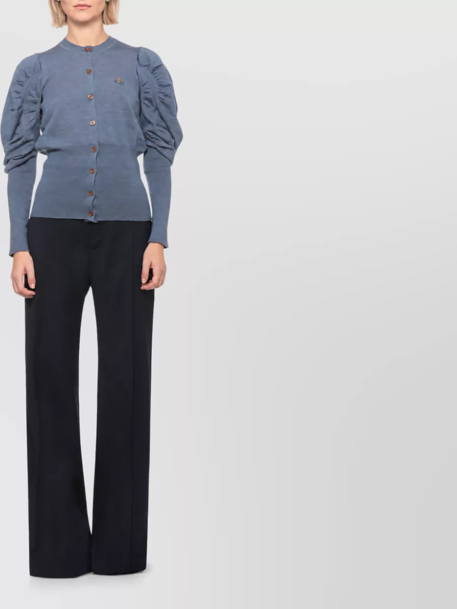 Vivienne Westwood Wool Draped Long-Sleeve Cardigan