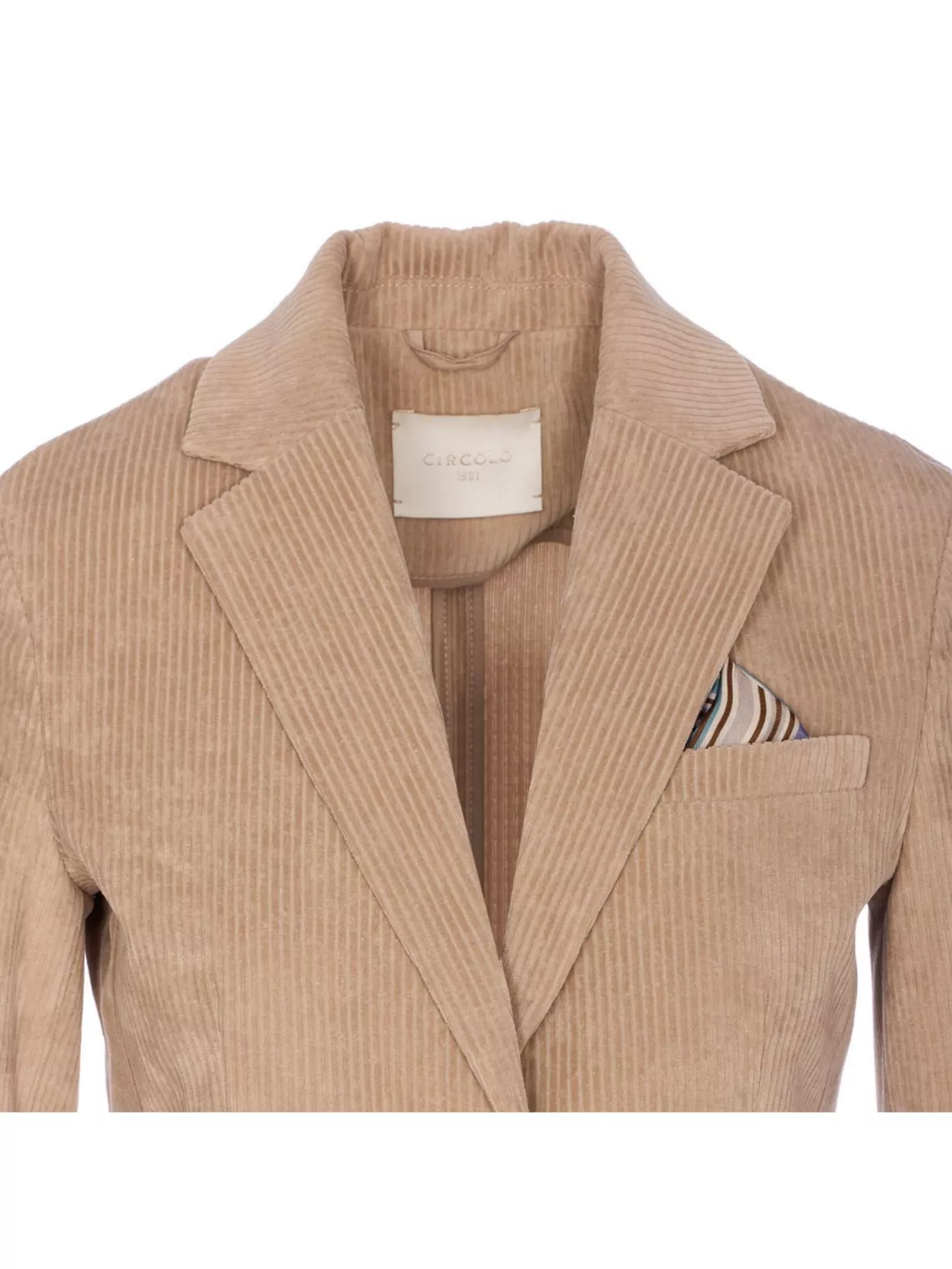 Circolo 1901 Bordeaux V-Neck Jacket Notched Lapel