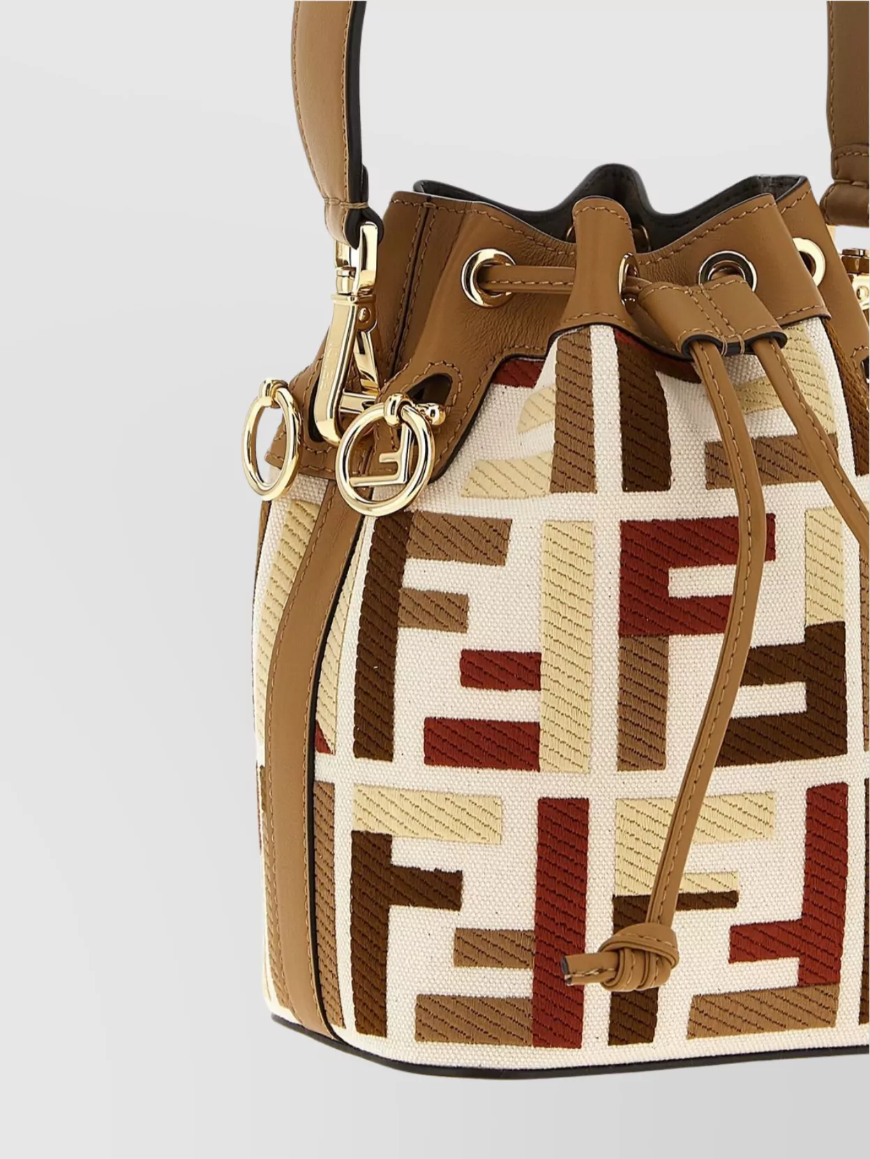 Fendi 'mon Tresor' Mini Bucket Bag In Brown