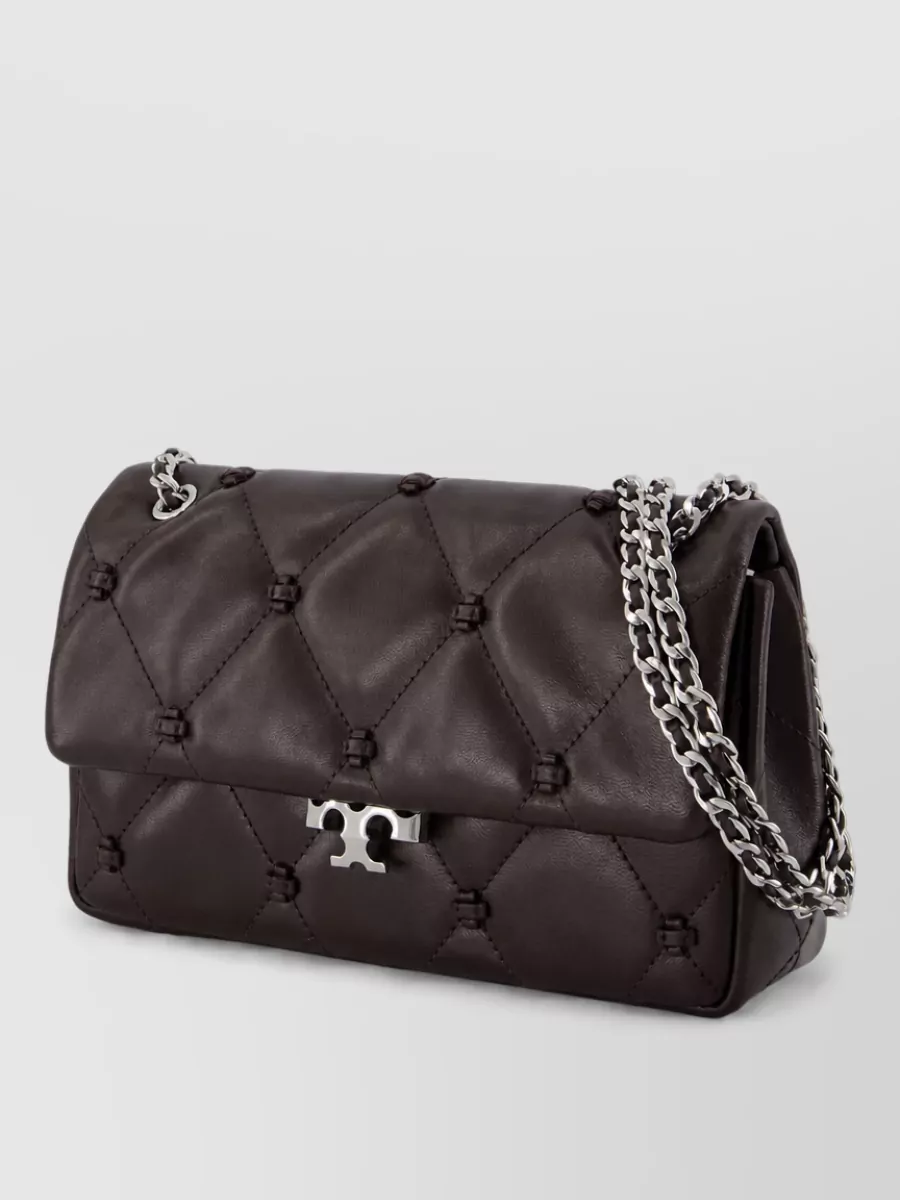 Tory Burch eleanor small leather clutch bag