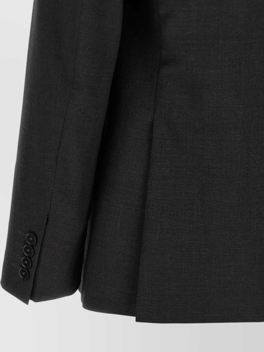 Pal Zileri Wool Single Breasted Coat