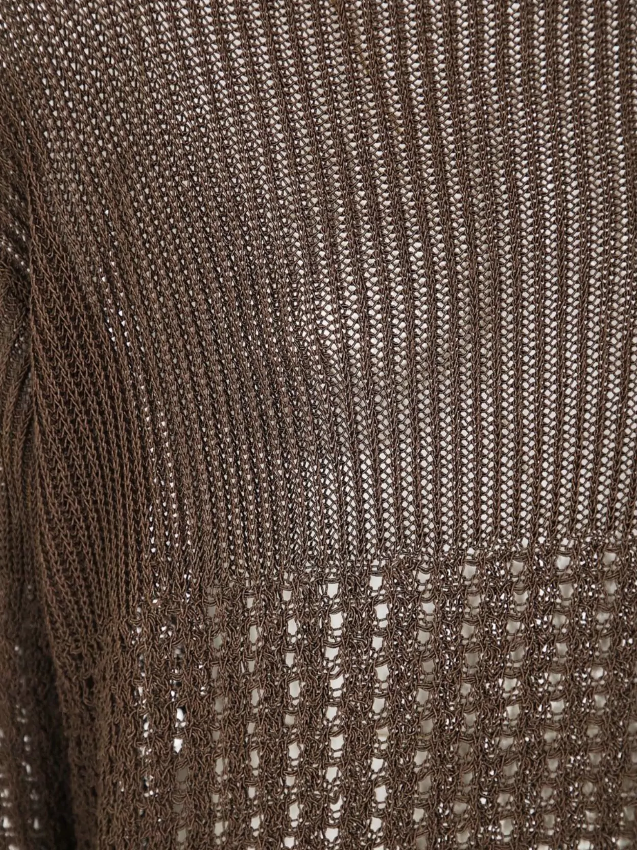 Max Mara V Neck Tie Back Cotton Knit Sweater