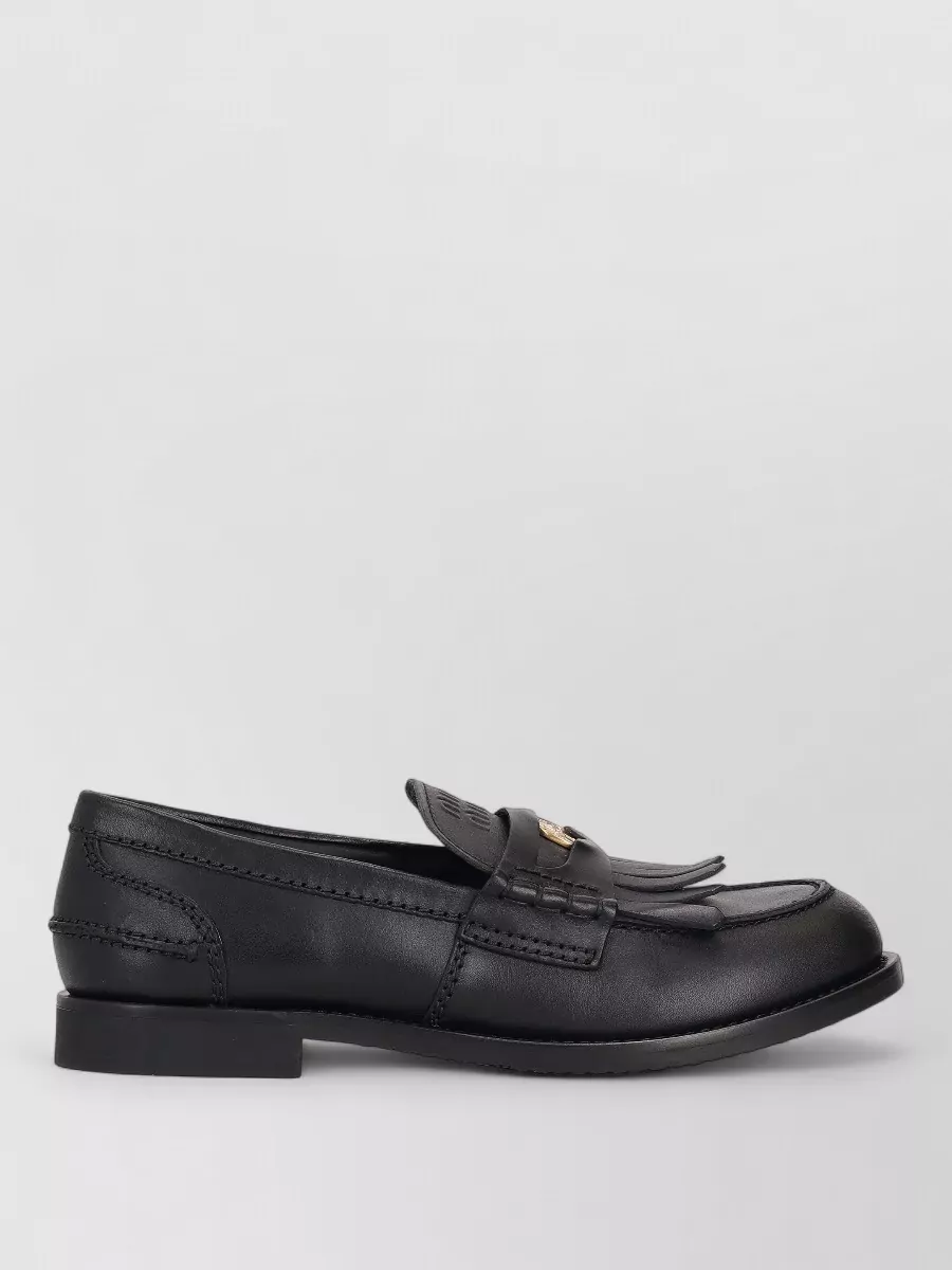 Miu Miu Leather Loafers