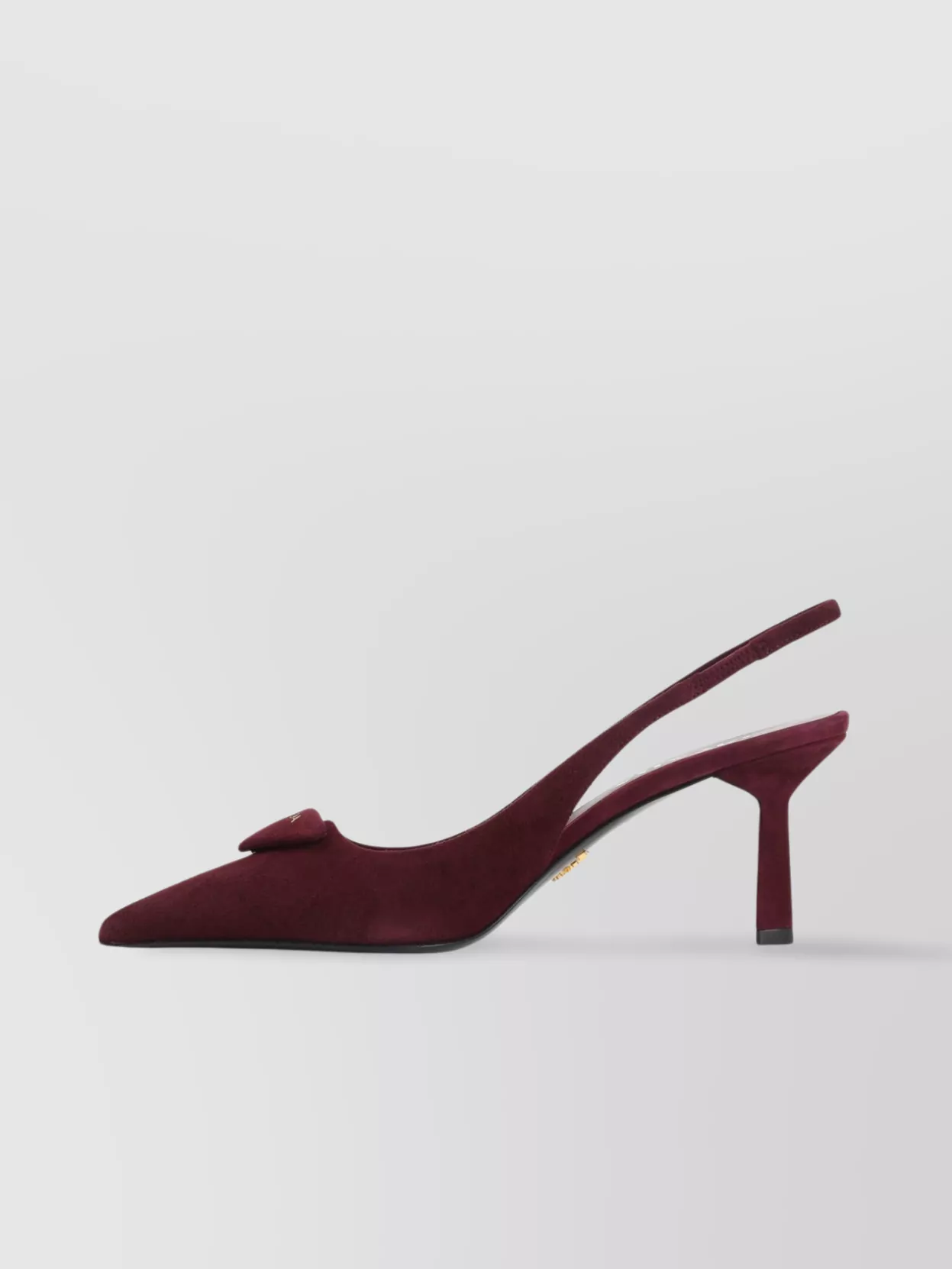 Prada Pointed Toe Leather Slingback Pumps