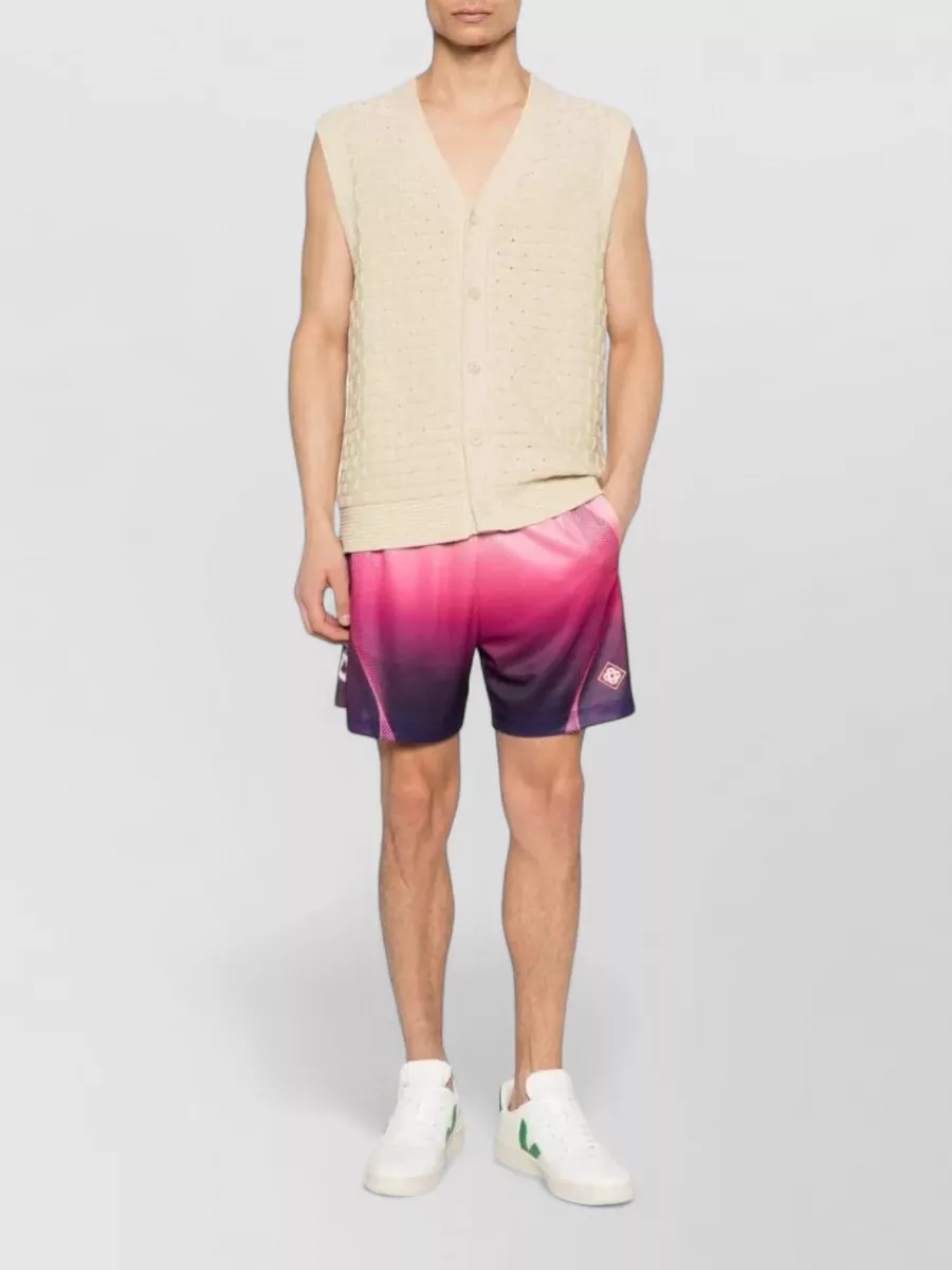 Casablanca Gradient Logo-Print Deck Shorts