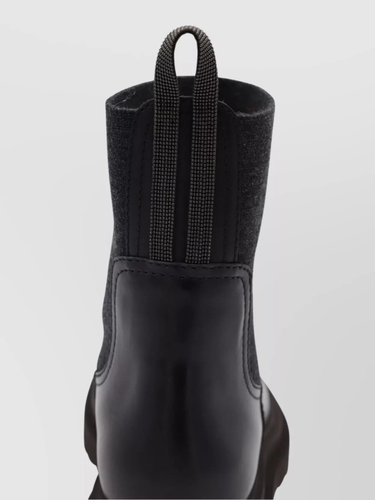 Brunello Cucinelli Chunky Sole Ankle Boots In Black