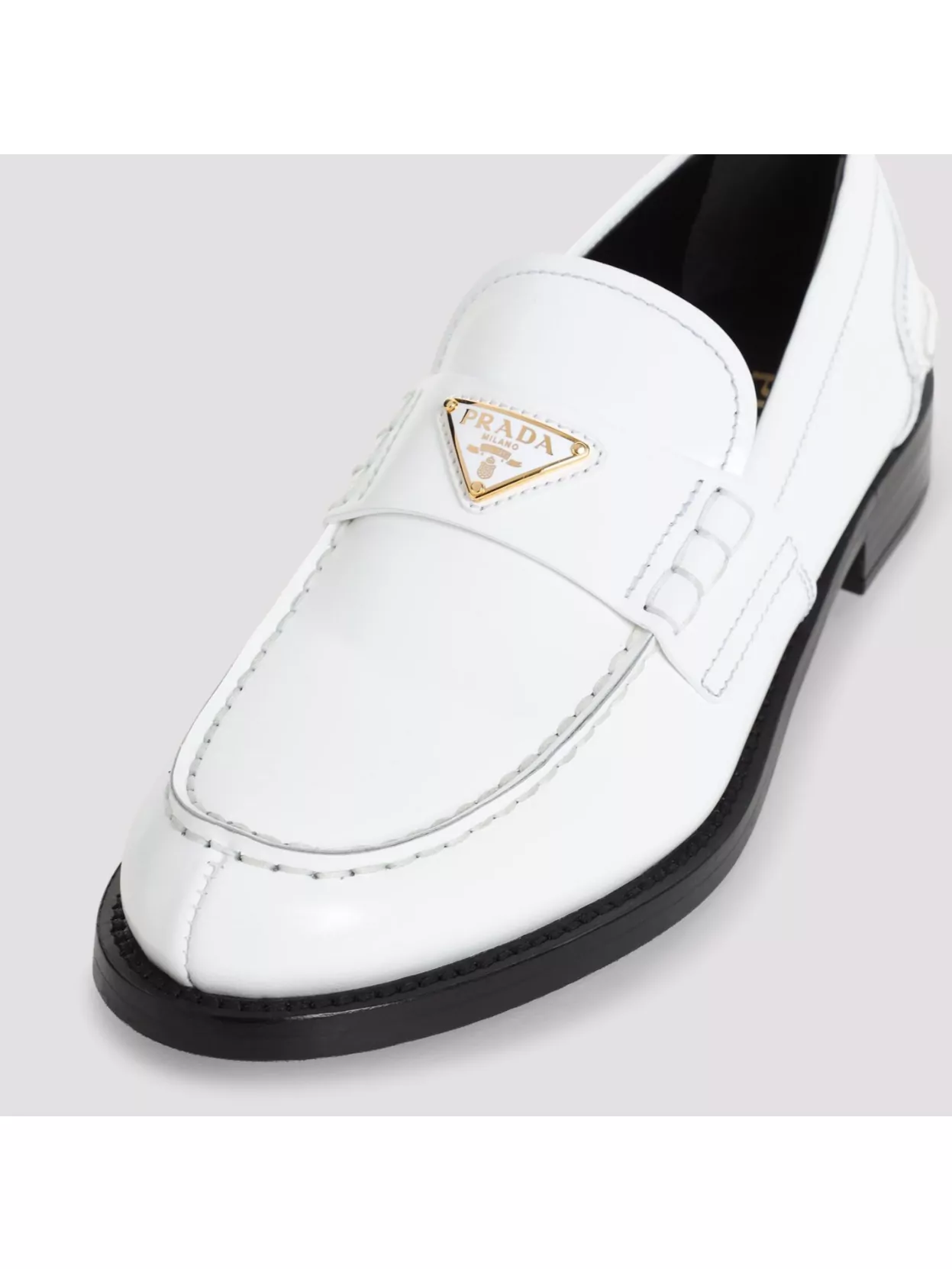 Prada Triangle Logo Detail Loafers