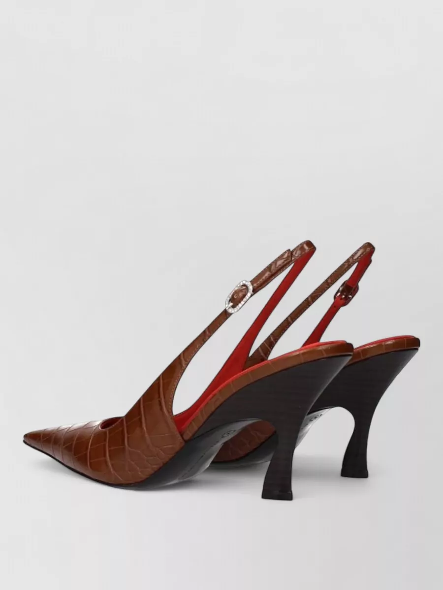Stella Mccartney Leather Slingback High Heel Sandals