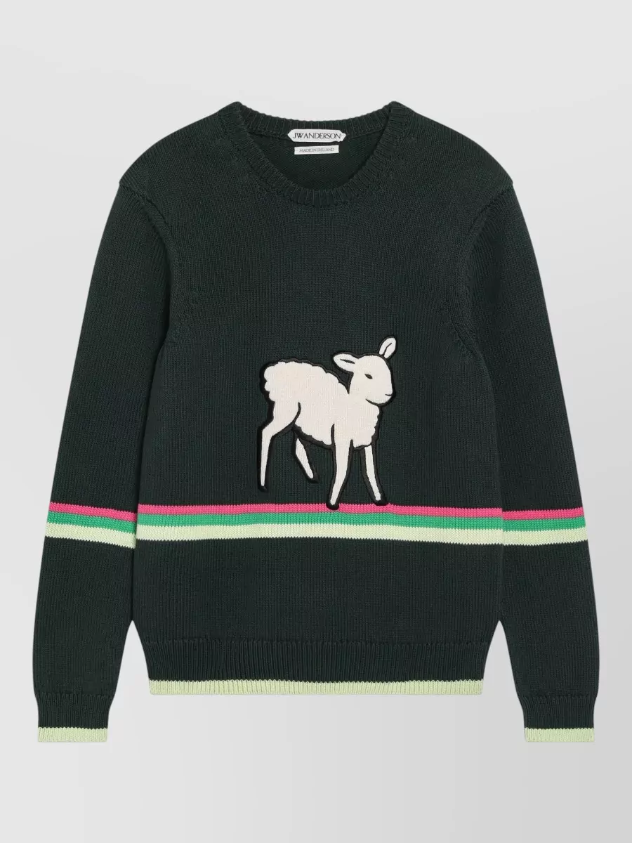 JW Anderson striped crew neck jumper