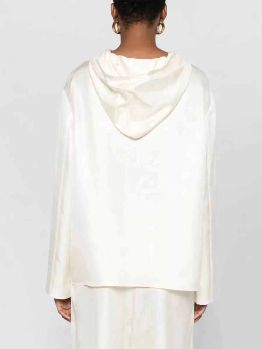 Loulou Studio Silk Hooded Blouse