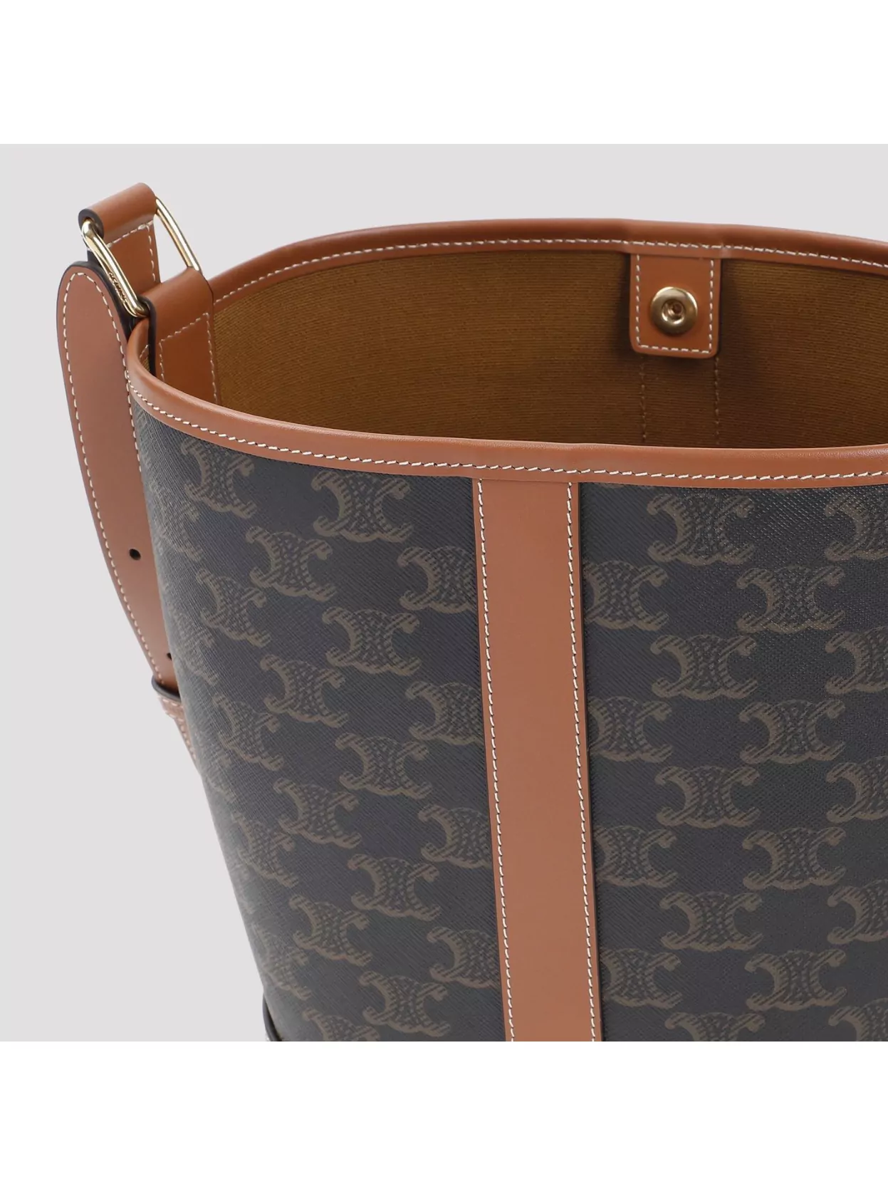 Celine Small Coated-Canvas Bucket Bag