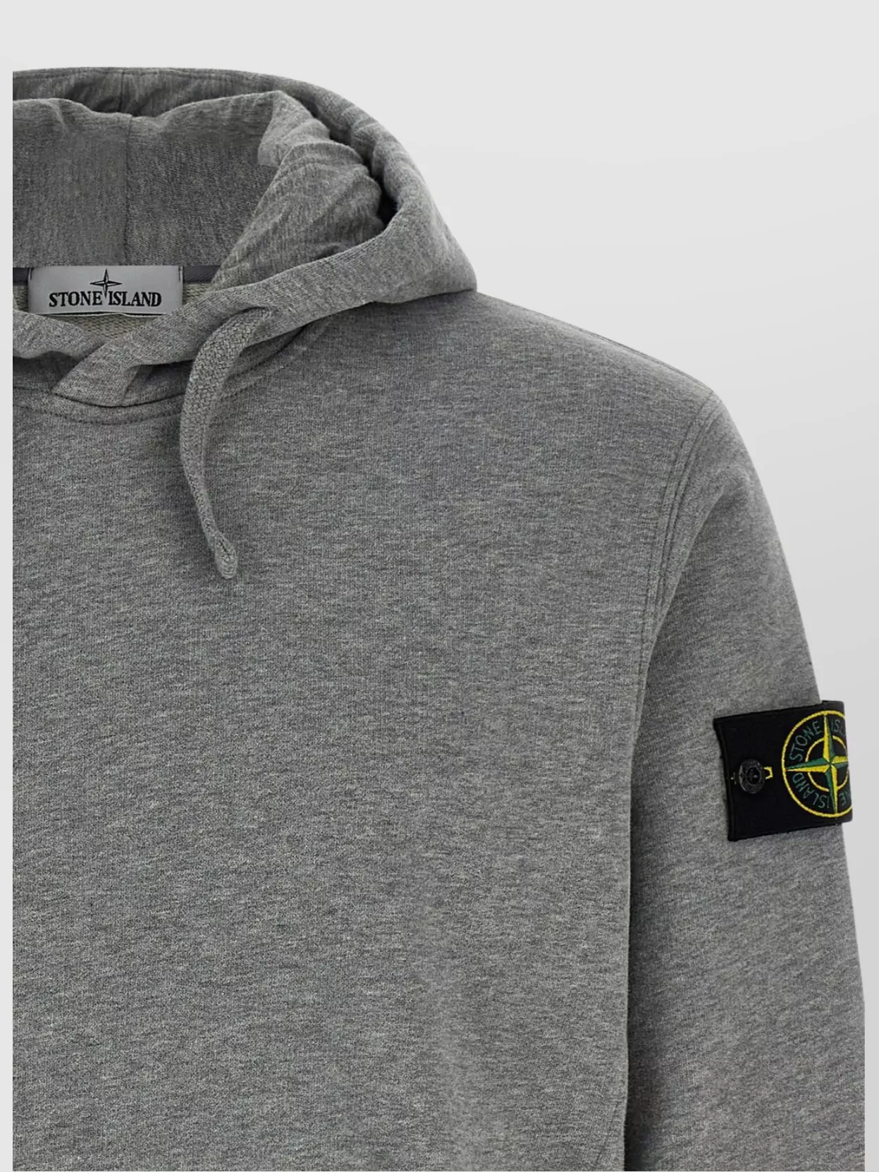 Stone Island Hoodie With Logo Badge And Pockets