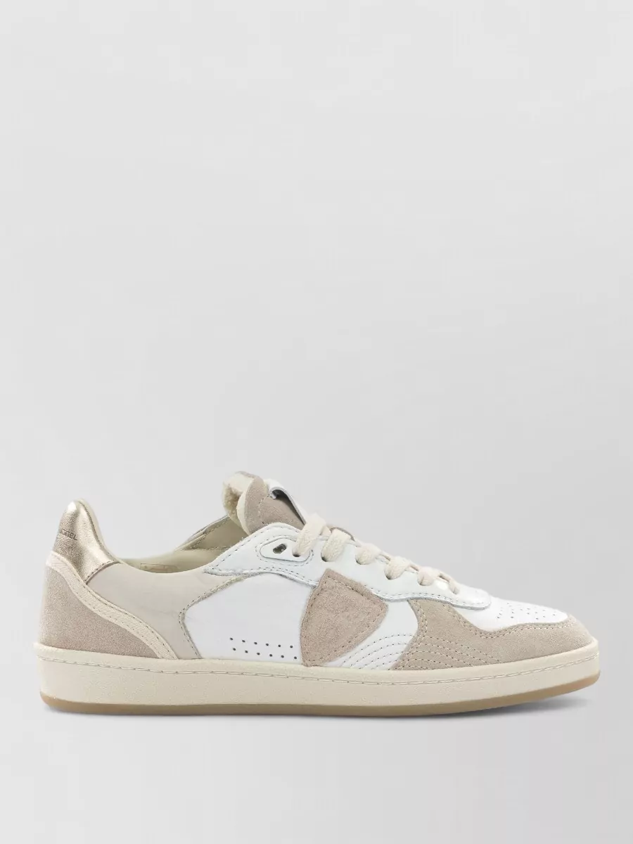 Philippe Model Sneakers Slip On Suede Panels Perforated