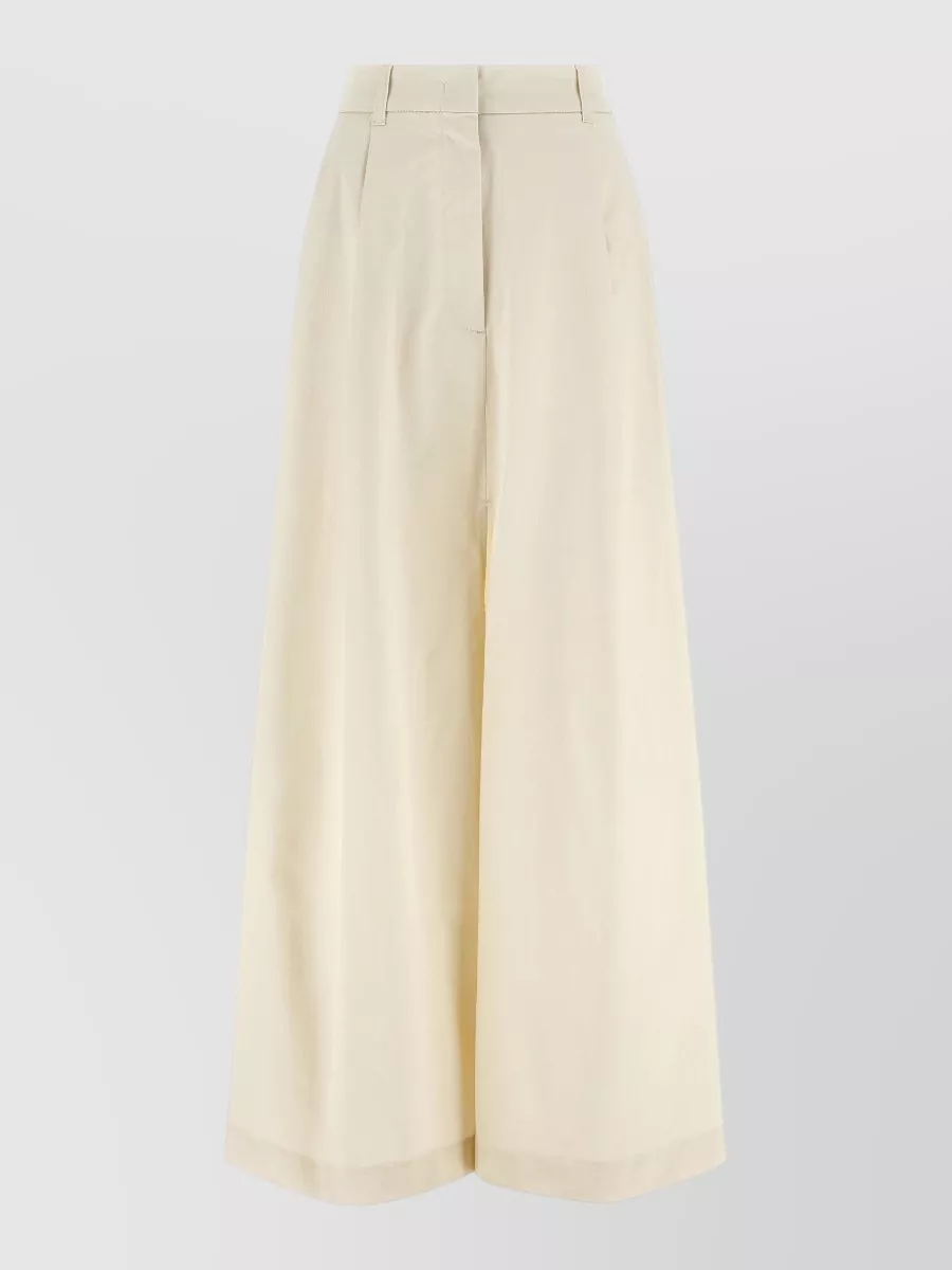 Thelatest Cotton flared maxi skirt