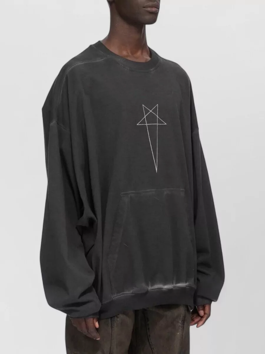 Rick Owens Drkshdw Oversized Cotton Crewneck T-Shirt